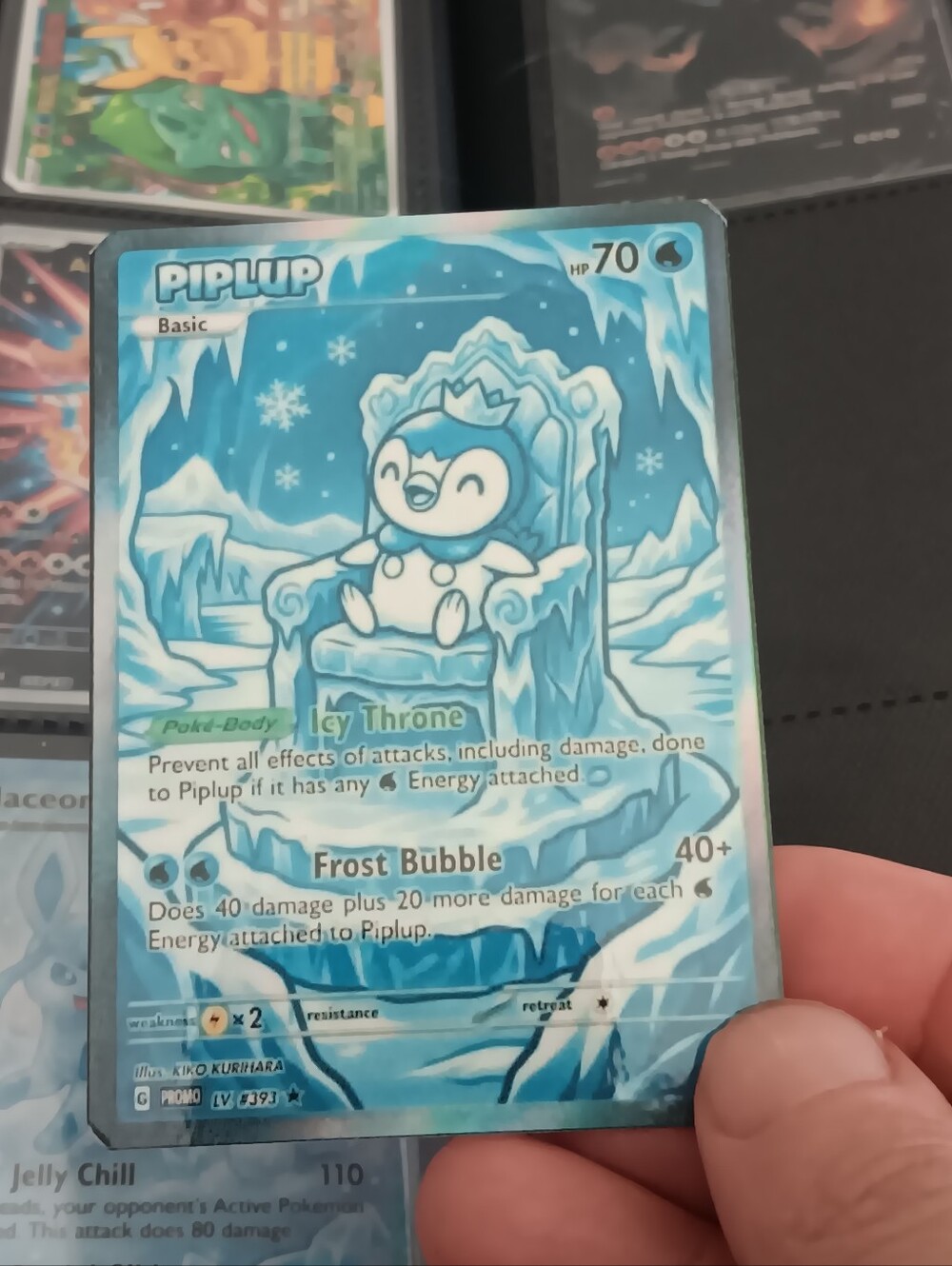 Piplup Holographic Card – Blue Ice Throne